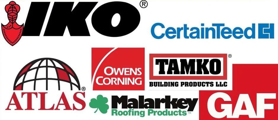 ASAP ROOFING Shingle brands